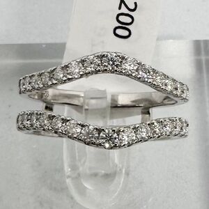 Moissanite Diamond Enhancer Ring Guard Wedding Band Anniversary 925 - 18k Size 6